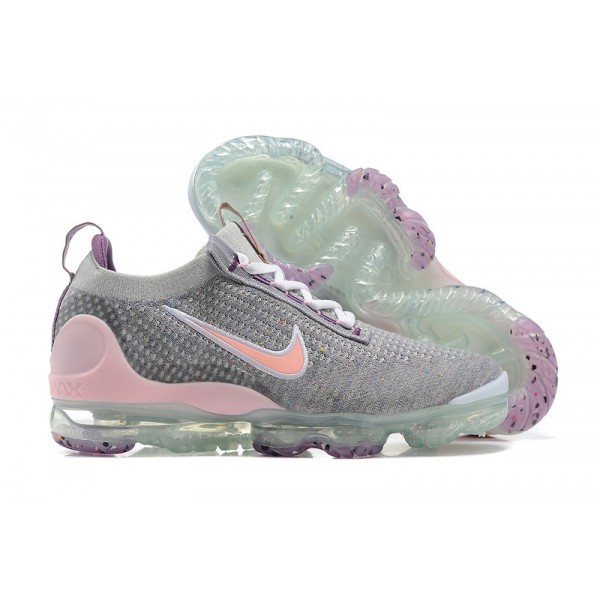 Nike Air VaporMax 2021 Flyknit Damen/Herren Grau and Rosa Sportschuhe