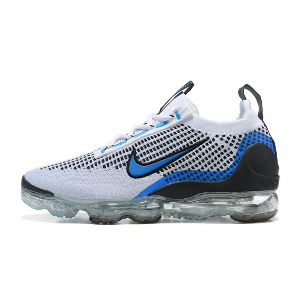 Nike Air VaporMax 2021 Flyknit Damen/Herren Weiß Blau DM0025-001 Sportschuhe