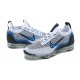 Nike Air VaporMax 2021 Flyknit Damen/Herren Weiß Blau DM0025-001 Sportschuhe