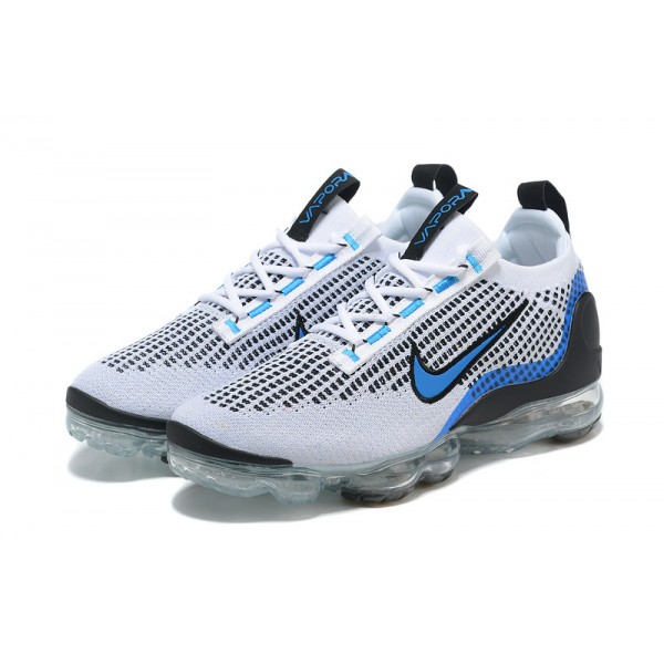 Nike Air VaporMax 2021 Flyknit Damen/Herren Weiß Blau DM0025-001 Sportschuhe