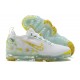 Nike Air VaporMax 2021 Flyknit Damen/Herren Weiß Gelb Sportschuhe