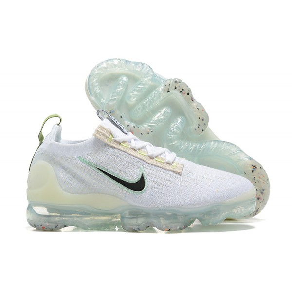 Nike Air VaporMax 2021 Flyknit Damen/Herren Weiß and Schwarz Sportschuhe