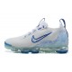 Nike Air VaporMax 2021 Flyknit Damen/Herren Weiß and Blau Sportschuhe