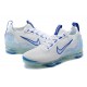 Nike Air VaporMax 2021 Flyknit Damen/Herren Weiß and Blau Sportschuhe