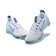 Nike Air VaporMax 2021 Flyknit Damen/Herren Weiß and Blau Sportschuhe