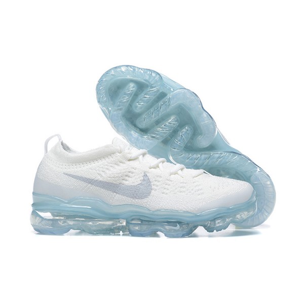 Nike Air VaporMax 2023 Flyknit Pure Damen/Herren Platinum Weiß Blau DV1678-002 Sportschuhe