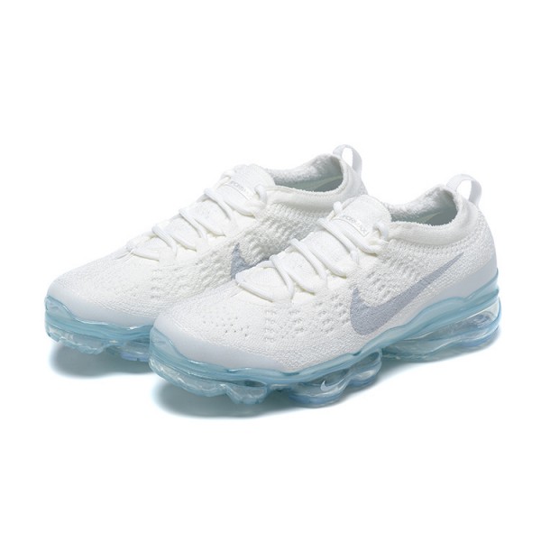 Nike Air VaporMax 2023 Flyknit Pure Damen/Herren Platinum Weiß Blau DV1678-002 Sportschuhe