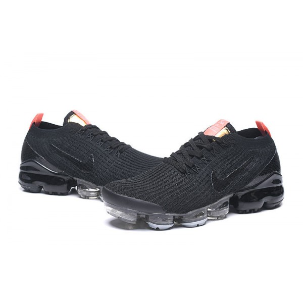 Nike Air VaporMax Flyknit 3 Damen/Herren Schwarz Orange Sportschuhe