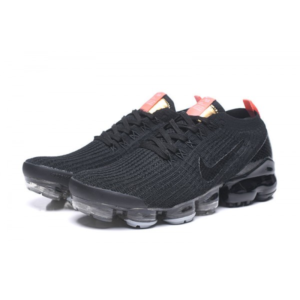 Nike Air VaporMax Flyknit 3 Damen/Herren Schwarz Orange Sportschuhe