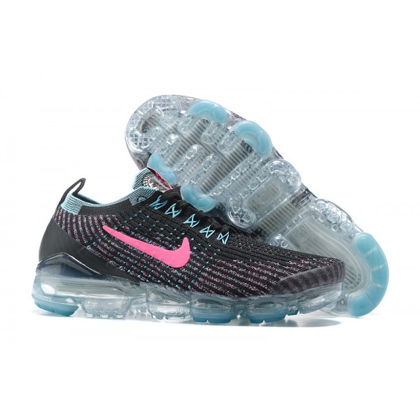 Nike Air VaporMax Flyknit 3 Damen/Herren Schwarz Rosa Sportschuhe AJ5910-101