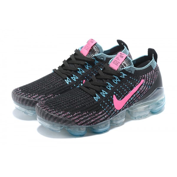 Nike Air VaporMax Flyknit 3 Damen/Herren Schwarz Rosa Sportschuhe AJ5910-101