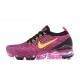 Nike Air VaporMax Flyknit 3 Damen/Herren Schwarz Rot Sportschuhe AJ6910-007