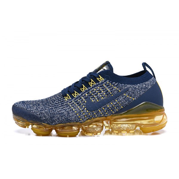 Nike Air VaporMax Flyknit 3 Damen/Herren Blau Gelb  Sportschuhe AJ6900-444