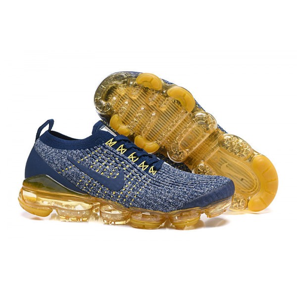 Nike Air VaporMax Flyknit 3 Damen/Herren Blau Gelb  Sportschuhe AJ6900-444