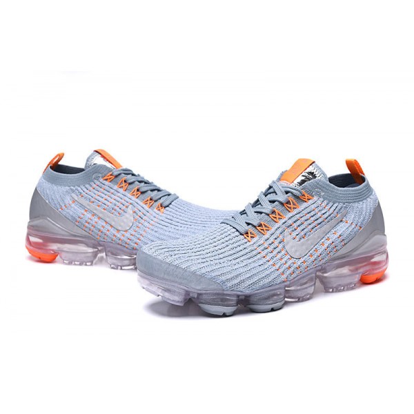 Nike Air VaporMax Flyknit 3 Damen/Herren Grau Orange Sportschuhe AJ6900-003