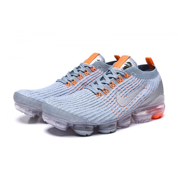 Nike Air VaporMax Flyknit 3 Damen/Herren Grau Orange Sportschuhe AJ6900-003