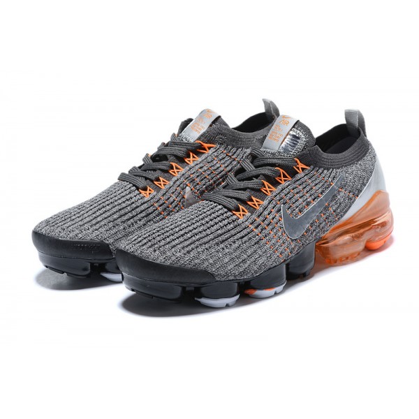 Nike Air VaporMax Flyknit 3 Damen/Herren Grau Orange Sportschuhe AJ6900-024