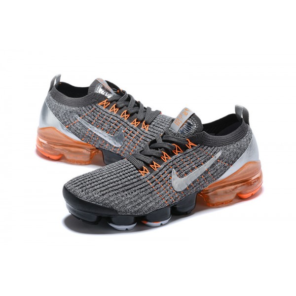 Nike Air VaporMax Flyknit 3 Damen/Herren Grau Orange Sportschuhe AJ6900-024