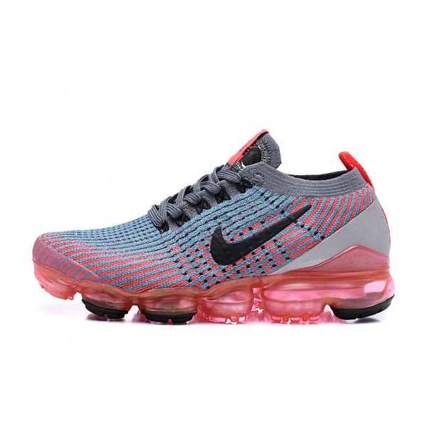 Nike Air VaporMax Flyknit 3 Damen/Herren Grau Rot Sportschuhe AJ6900-601