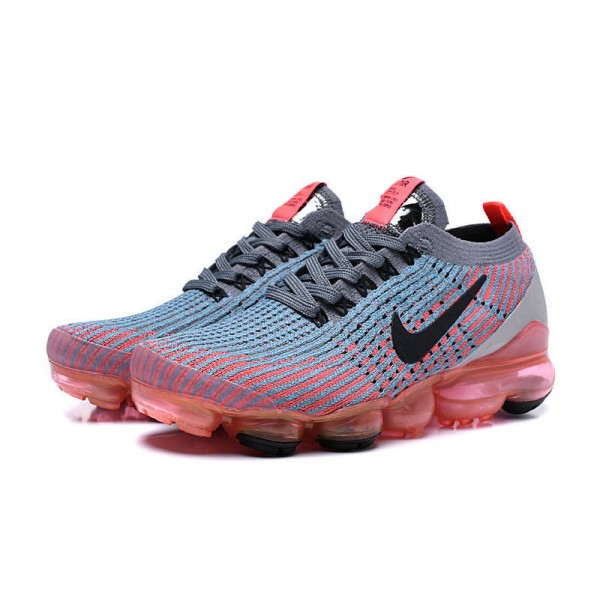 Nike Air VaporMax Flyknit 3 Damen/Herren Grau Rot Sportschuhe AJ6900-601