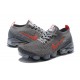 Nike Air VaporMax Flyknit 3 Damen/Herren Grau Rot Sportschuhe CT1270-001