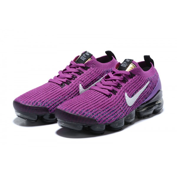 Nike Air VaporMax Flyknit 3 Damen/Herren Purple Schwarz Sportschuhe AJ6900-502