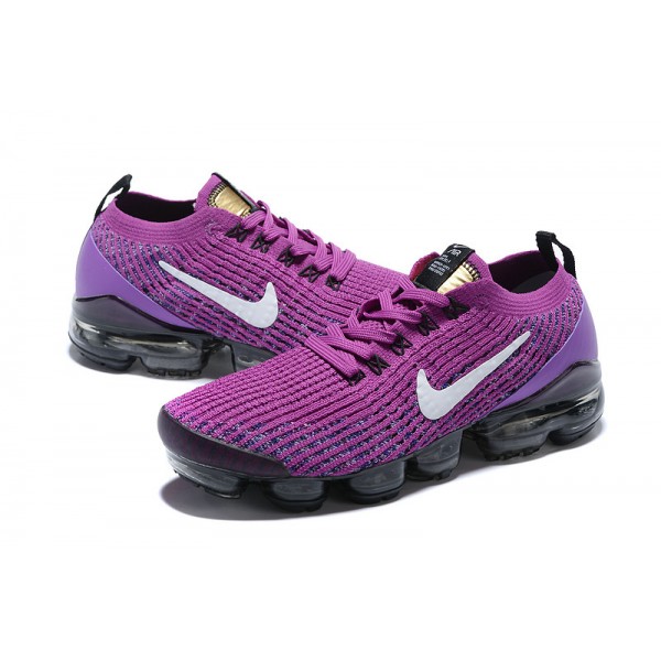 Nike Air VaporMax Flyknit 3 Damen/Herren Purple Schwarz Sportschuhe AJ6900-502