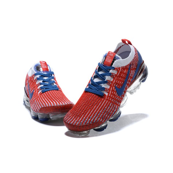 Nike Air VaporMax Flyknit 3 Damen/Herren Rot Blau Sportschuhe CW5585-100