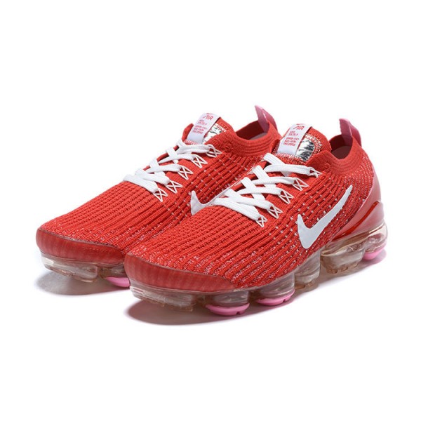 Nike Air VaporMax Flyknit 3 Damen/Herren Rot Weiß Sportschuhe CU4756-600