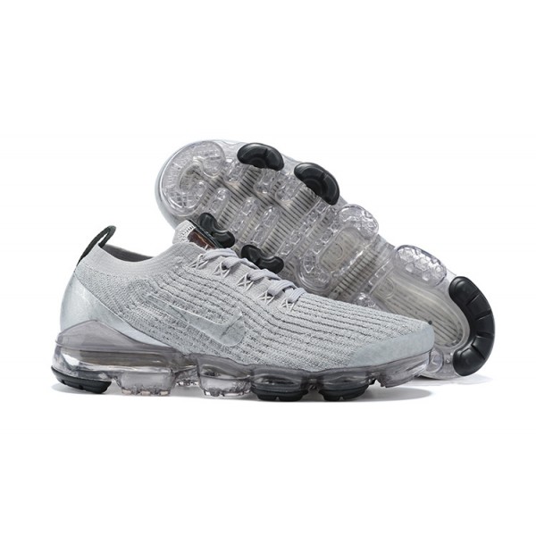 Nike Air VaporMax Flyknit 3 Damen/Herren Silber Grau Sportschuhe AJ6900-101