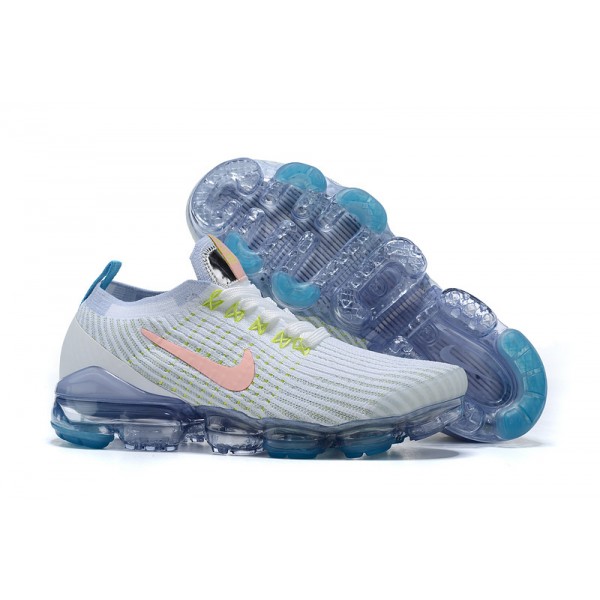 Nike Air VaporMax Flyknit 3 Damen/Herren Weiß Blau Sportschuhe AJ6900-003