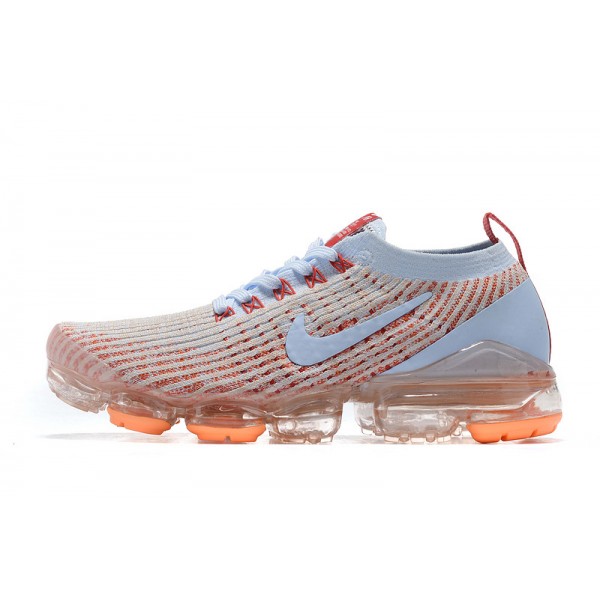 Nike Air VaporMax Flyknit 3 Damen/Herren Weiß Orange Sportschuhe AJ6910-400