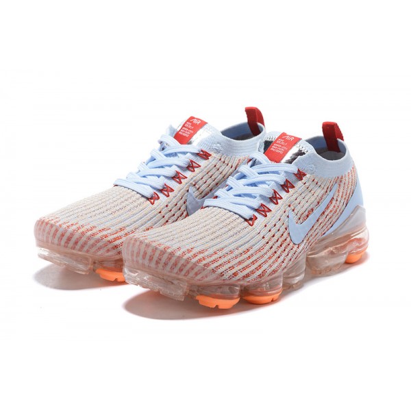 Nike Air VaporMax Flyknit 3 Damen/Herren Weiß Orange Sportschuhe AJ6910-400