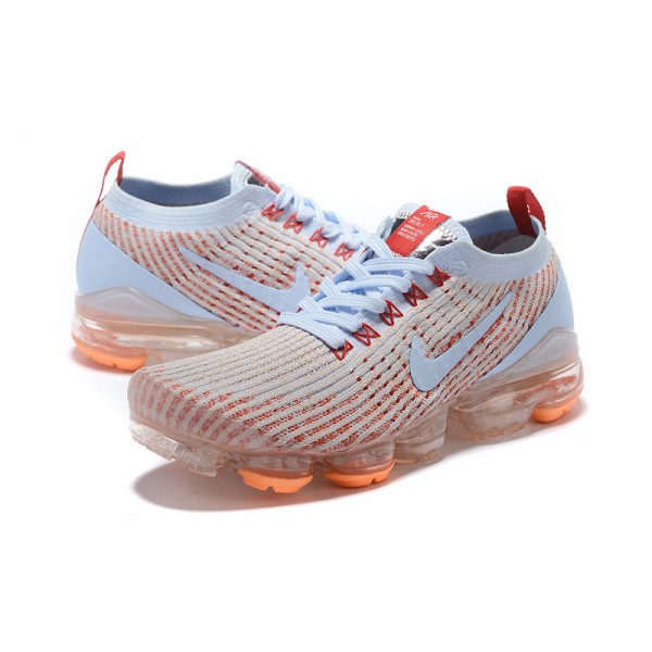 Nike Air VaporMax Flyknit 3 Damen/Herren Weiß Orange Sportschuhe AJ6910-400