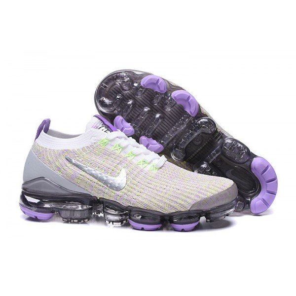 Nike Air VaporMax Flyknit 3 Damen/Herren Weiß Purple Sportschuhe AJ6900-102