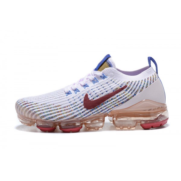 Nike Air VaporMax Flyknit 3 Damen/Herren Weiß Rot Sportschuhe AJ6910-501