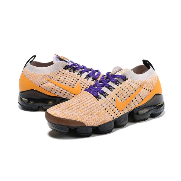 Nike Air VaporMax Flyknit 3 Damen/Herren Gelb Purple Sportschuhe AJ6900-222