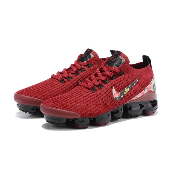 Nike Air VaporMax Flyknit 3 Damen Rot Schwarz Sportschuhe CT1274 -600