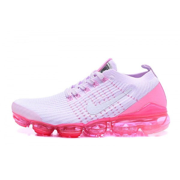 Nike Air VaporMax Flyknit 3 Damen Weiß Rosa Sportschuhe AJ6910-005