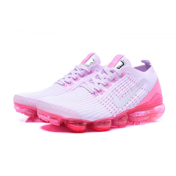 Nike Air VaporMax Flyknit 3 Damen Weiß Rosa Sportschuhe AJ6910-005