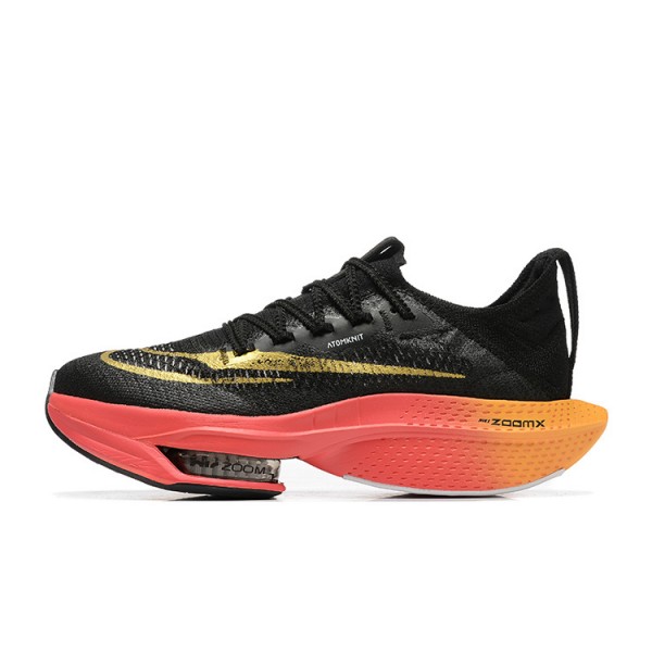 Nike Air Zoom Alphafly Next 2 Herren Schwarz Gold Sportschuhe 