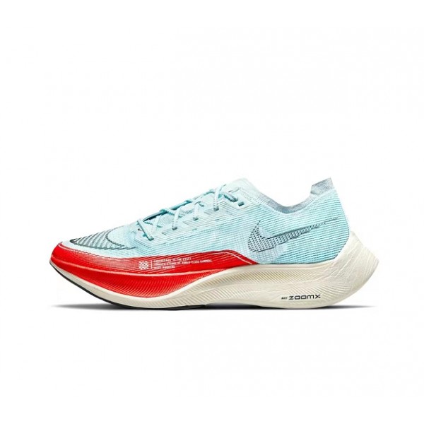 Nike ZoomX VaporFly NEXT Damen/Herren Blau Rot Sportschuhe 