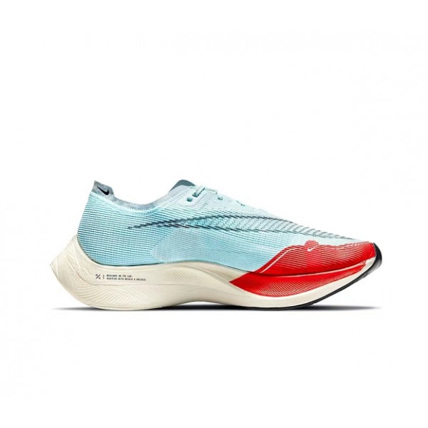 Nike ZoomX VaporFly NEXT Damen/Herren Blau Rot Sportschuhe 