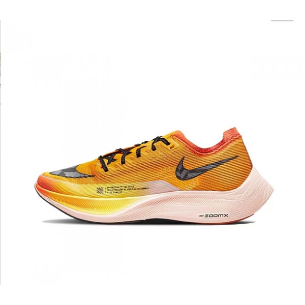 Nike ZoomX VaporFly NEXT Damen/Herren Gelb Schwarz Sportschuhe 