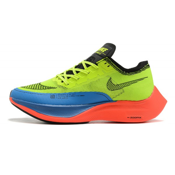 Nike ZoomX VaporFly NEXT Damen/Herren Gelb Blau Sportschuhe 